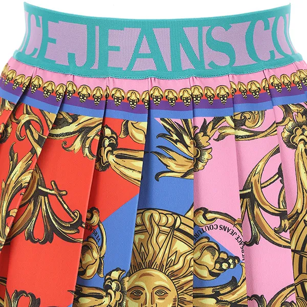 Chân Váy Versace Jeans Couture Gonna Multicolore 72HAE812 NS115 GM4 Phối Màu