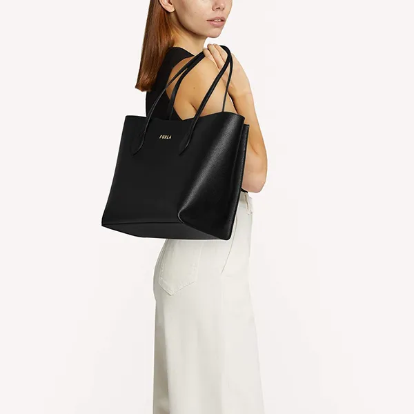 Túi Tote Furla Bolso M Nero Era Màu Đen - Túi xách - Vua Hàng Hiệu
