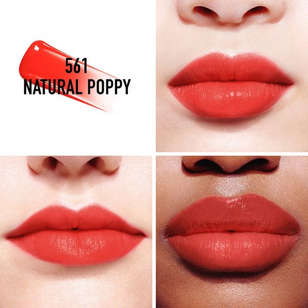 Son Dior Addict Lip Tattoo 561 Natural Poppy Phiên Bản 2022 Màu Đỏ Cam - 3