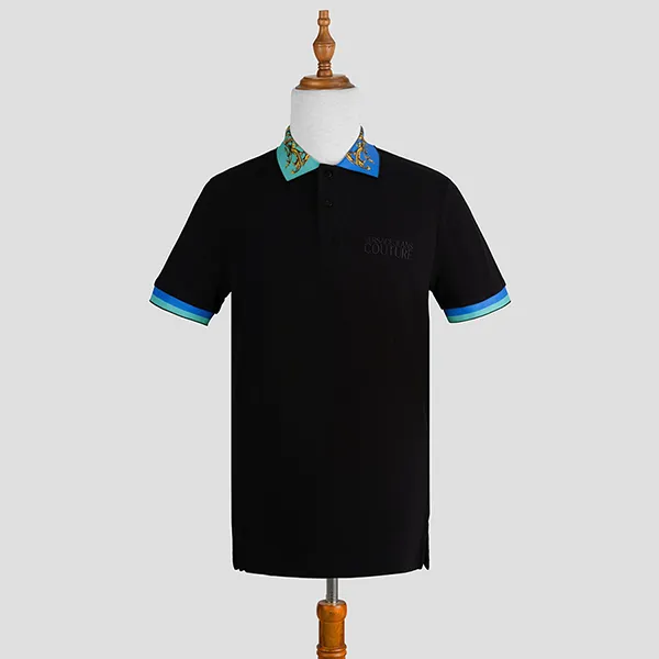 Áo Polo Versace Jeans Couture 72GAGT07 CJ01T 899 Màu Đen Size M