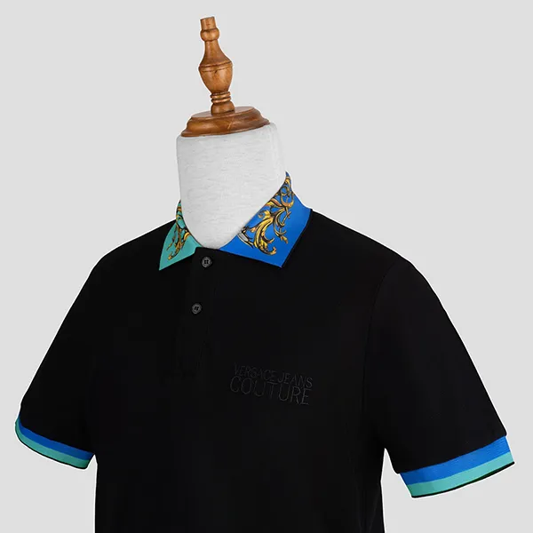 Áo Polo Versace Jeans Couture 72GAGT07 CJ01T 899 Màu Đen Size M