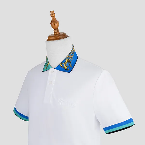 Áo Polo Versace Jeans Couture 72GAGT07 CJ01T Màu Trắng