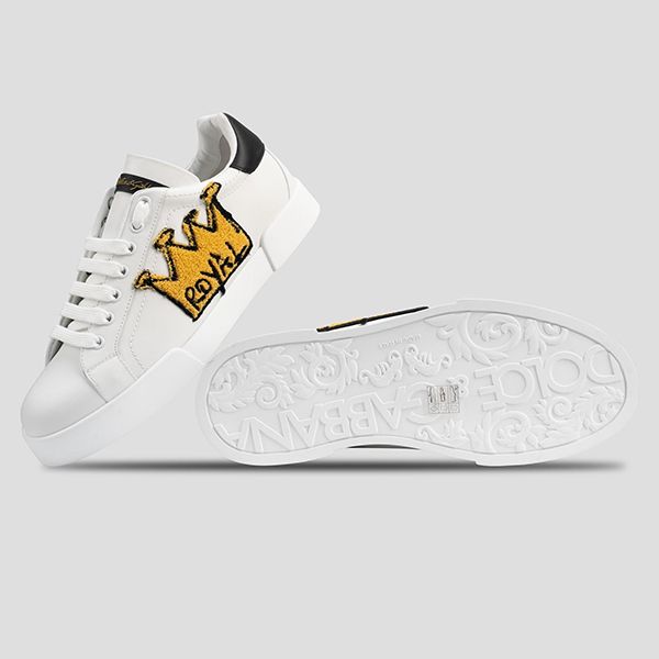 Giày Sneakers Dolce & Gabbana D&G Logo Royal CS1538 AH137 Màu Trắng - 5