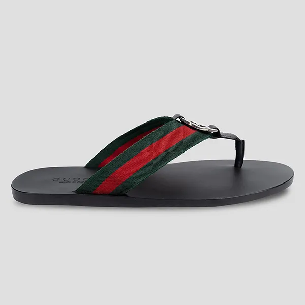 Dép Xỏ Ngón Gucci Quai Dù Phối Màu