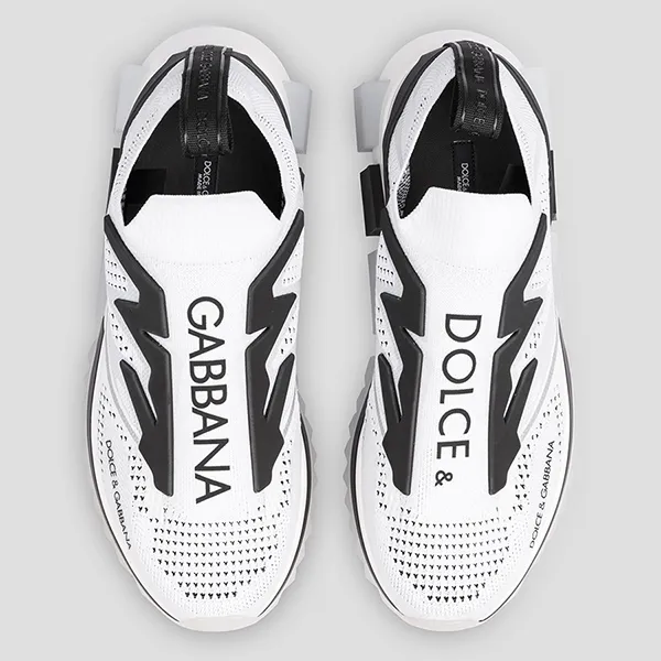 Giày Sneakers Dolce & Gabbana D&G Sorrento With Logo CK1823 AW478 89697 Màu Đen Trắng