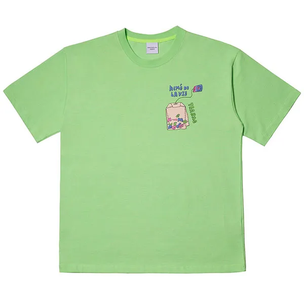 Áo Phông Acmé De La Vie ADLV Tea bag Logo Short T-Shirt Màu Xanh Lá Cây - Thời trang - Vua Hàng Hiệu
