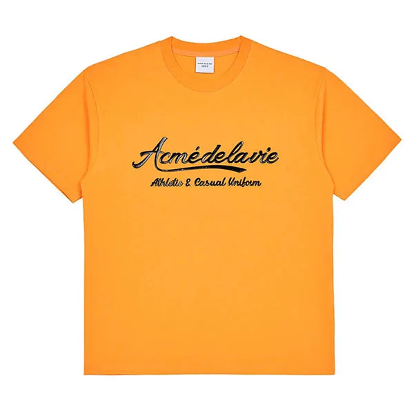 Áo Phông Acmé De La Vie ADLV Gel Printing Logo Short Sleeve T-Shirt Màu Cam - Thời trang - Vua Hàng Hiệu