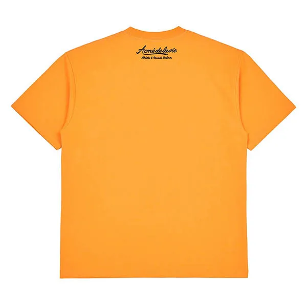 Áo Phông Acmé De La Vie ADLV Gel Printing Logo Short Sleeve T-Shirt Màu Cam - Thời trang - Vua Hàng Hiệu