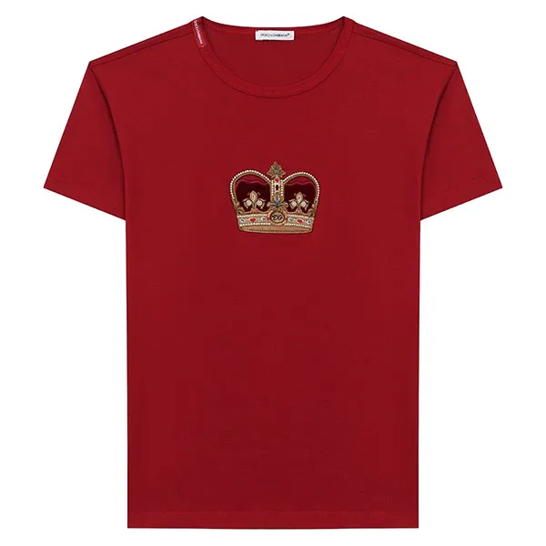 Áo Phông Dolce & Gabbana D&G L4JT6S G7VJS Màu Đỏ Đậm - Thời trang - Vua Hàng Hiệu