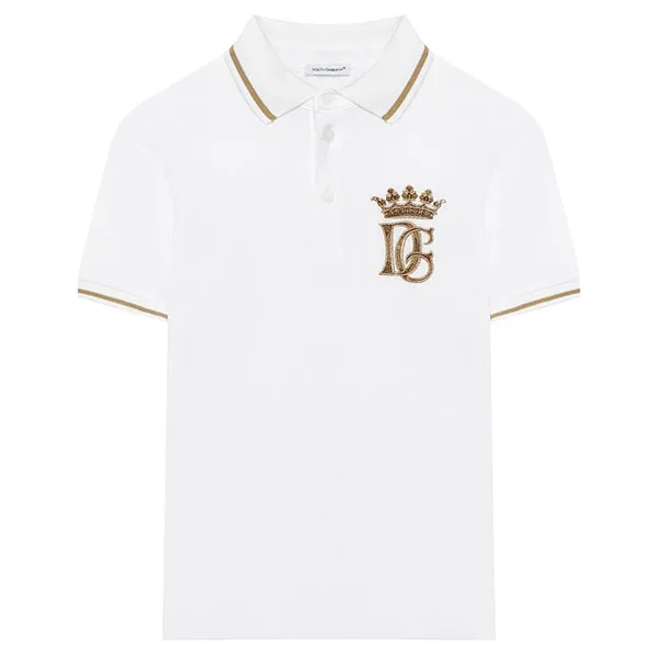 Áo Polo Nam Dolce & Gabbana D&G L4JT8V G7WGA Màu Trắng