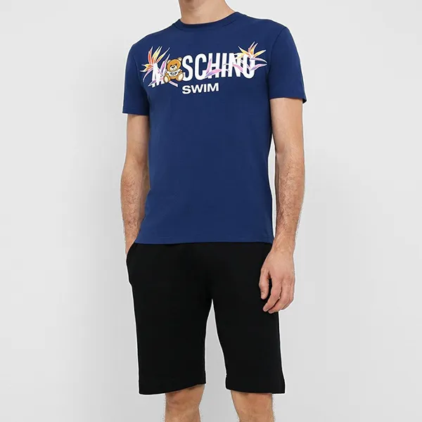 Áo Phông Moschino Swim V1909 2303 Màu Xanh Đậm
