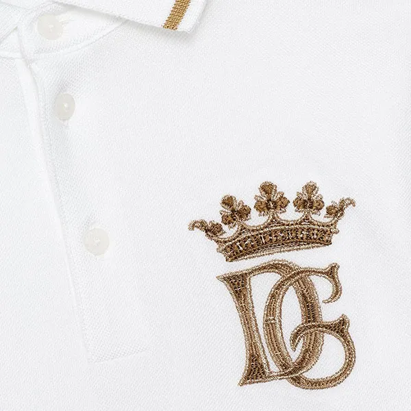 Áo Polo Nam Dolce & Gabbana D&G L4JT8V G7WGA Màu Trắng