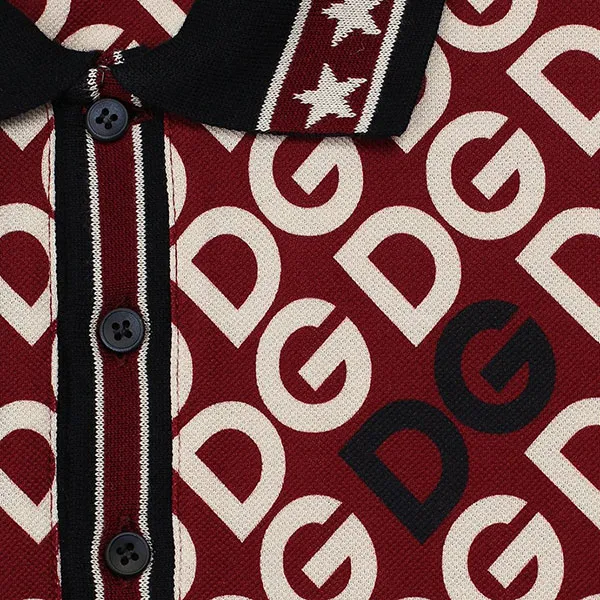 Áo Polo Dolce & Gabbana D&G L4JTAQ G7UAG Phối Màu - Thời trang - Vua Hàng Hiệu