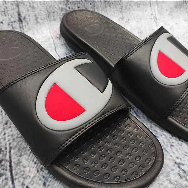 Dép Champion Black CP101271M Size 35 - Dép - Vua Hàng Hiệu