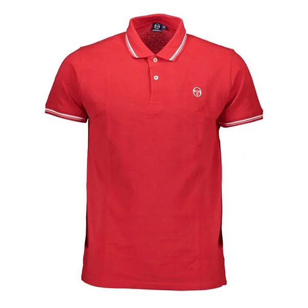 Áo Polo Nam Sergio Tacchini Viền Cổ Màu Đỏ Tươi Size L