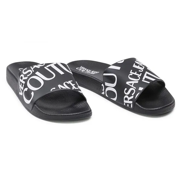 Dép Versace Jeans Couture 71YA3SQ1 71352 899 Màu Đen