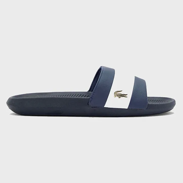 Dép Lacoste Croco Striped Slides 39CMA0061092 Màu Xanh Navy Size 42