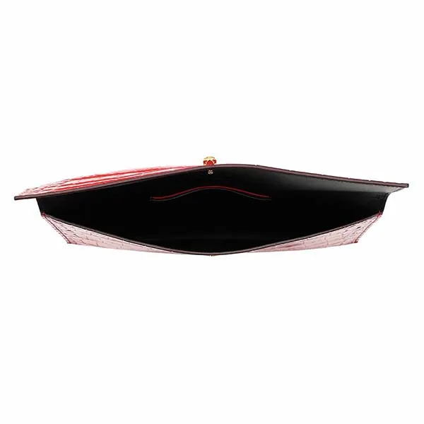 Túi Cầm Tay Alexander Mcqueen Envelope Clutch Leather Deep Red Màu Đỏ - Túi xách - Vua Hàng Hiệu