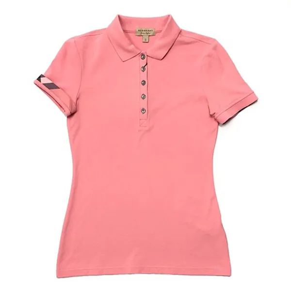 Áo Polo Burberry Carnation Pink Check Hands Màu Hồng Size M - Thời trang - Vua Hàng Hiệu