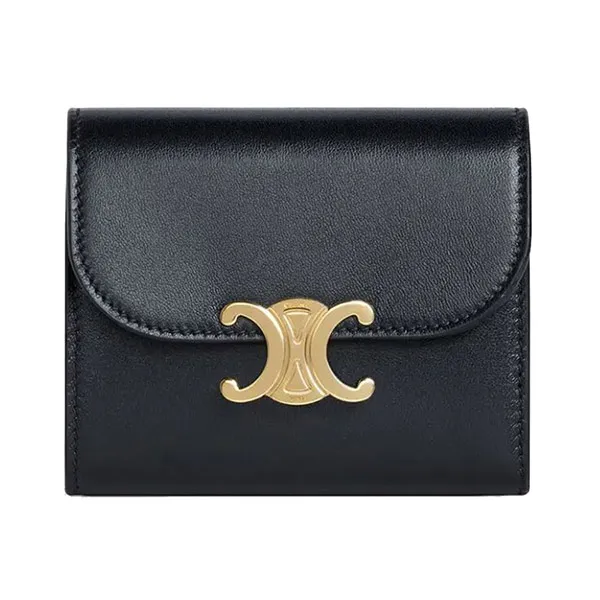 Ví Celine Triomphe Small Flap Wallet Màu Đen - Túi xách - Vua Hàng Hiệu