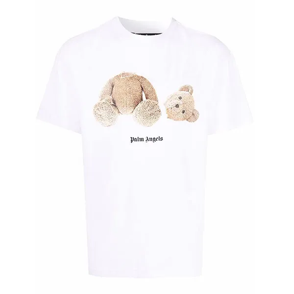 Áo Phông Palm Angels Bear Classic T-Shirt PMAA001C99JER001 160 Màu Trắng Size M - Thời trang - Vua Hàng Hiệu
