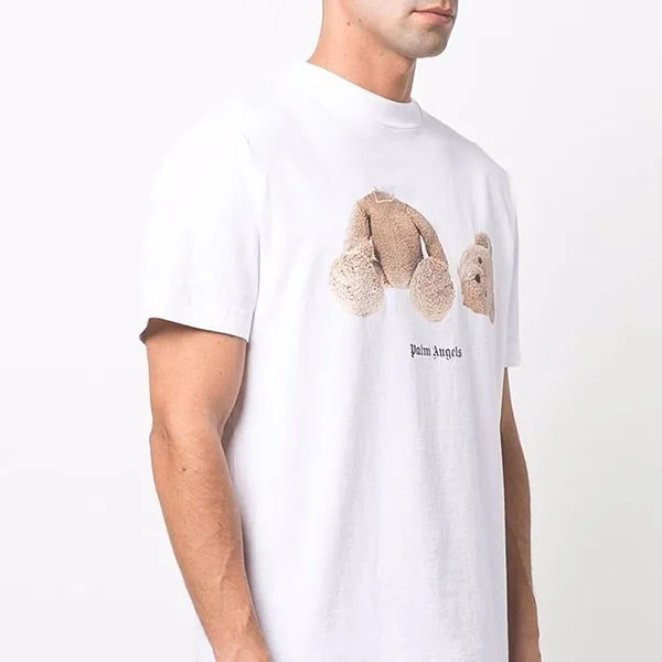Áo Phông Palm Angels Bear Classic T-Shirt PMAA001C99JER001 160 Màu Trắng Size M - Thời trang - Vua Hàng Hiệu