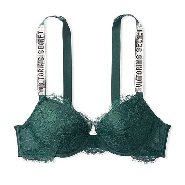Áo Lót Victoria's Secret Very Sexy Push-Up Bra Ren, Dây Đính Đá, Nâng Nhiều 409167QCZ Màu Xanh Size 32B