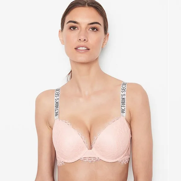 Áo Lót Victoria's Secret Very Sexy Push-Up Bra Ren, Dây Đính Đá, Nâng Nhiều Màu 409167KM3 Hồng Nhạt Size 32B - Thời trang - Vua Hàng Hiệu