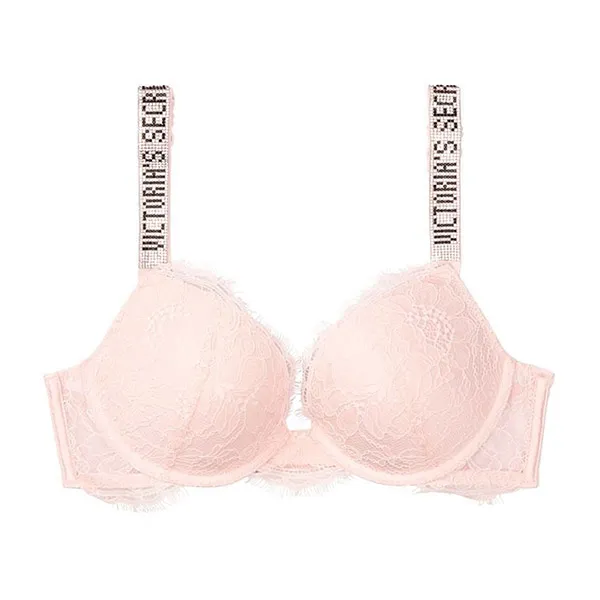 Áo Lót Victoria's Secret Very Sexy Push-Up Bra Ren, Dây Đính Đá, Nâng Nhiều Màu 409167KM3 Hồng Nhạt Size 32B - Thời trang - Vua Hàng Hiệu