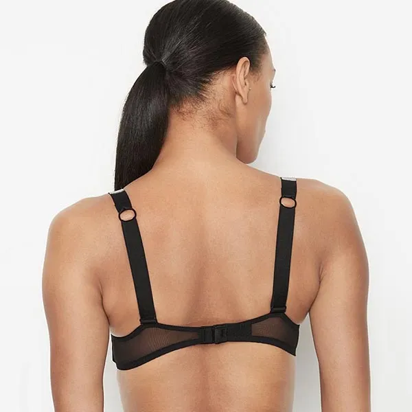 Áo Lót Victoria's Secret Very Sexy Push-Up Bra Ren, Dây Đính Đá, Nâng Nhiều 409167DL3 Màu Đen Size 34B