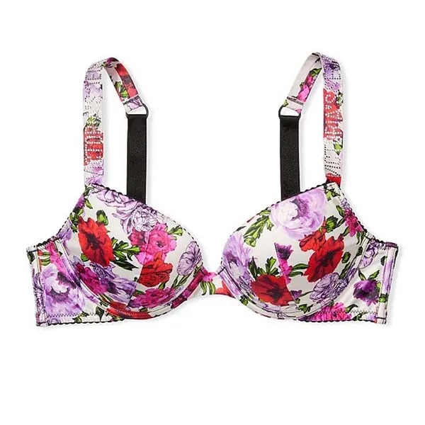Áo Lót Victoria's Secret Very Sexy Đính Đá, Nâng Nhiều 997154QCN Màu Trắng Họa Tiết Hoa Size 32B