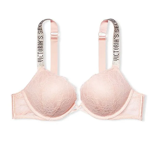 Áo Lót Victoria's Secret Bombshell Ren Dây Đính Đá Chữ Logo 403419QAX Màu Hồng Nhạt Size 32A - Thời trang - Vua Hàng Hiệu