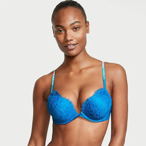 Áo Lót Victoria's Secret Bombshell Ren Dây Đính Đá 128243QD2 Màu Xanh Size 32A - Thời trang - Vua Hàng Hiệu