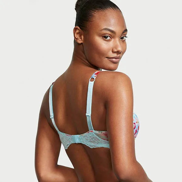 Áo Lót Victoria's Secret Bombshell Push-Up Bra Satin Phối Ren, Hoa 128236QCN Màu Xanh Size 32B - Thời trang - Vua Hàng Hiệu