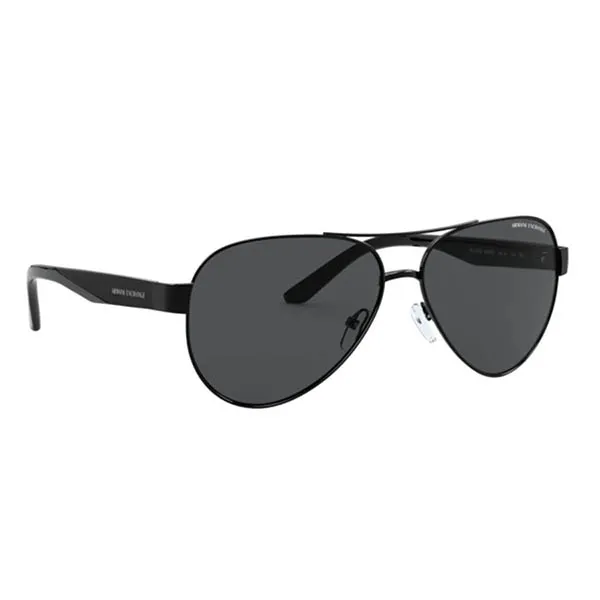 Kính Mát Armani Exchange Grey Avaitor Men's Sunglasses AX2034S 600087 59 Màu Đen Xám