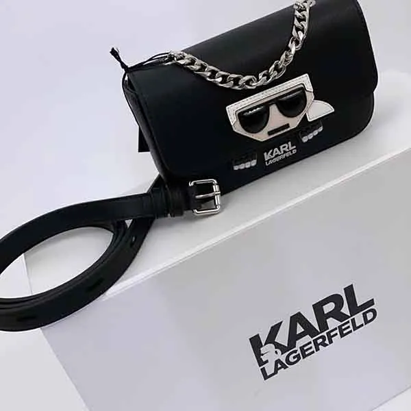 Túi Xách Tay Karl Lagerfeld Kabelka ledvinka K/Ikon Belt Bag Màu Đen