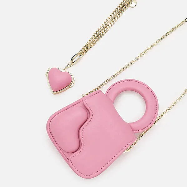 Túi Đeo Chéo Pazzion Loveable Crossbody Nano Bag 12826PNK00S Màu Hồng