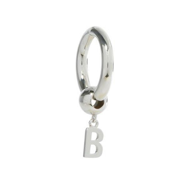 Khuyên Tai Balenciaga Force B Earring In Silver Sterling Silver Màu Bạc - 1