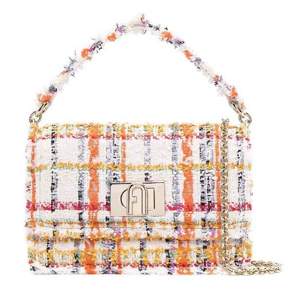 Túi Xách Furla 1927 Tweed Tote Bag Mini Phối Màu - Túi xách - Vua Hàng Hiệu
