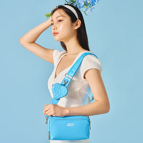 Túi Đeo Chéo Stretch Angels Panini A-22N-SWMR0012N-BLS Màu Xanh Blue - Túi xách - Vua Hàng Hiệu