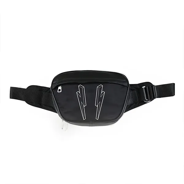 Túi Đeo Chéo Neil Barrett 3D Thunderbolt Belt Bag Màu Đen - Túi xách - Vua Hàng Hiệu