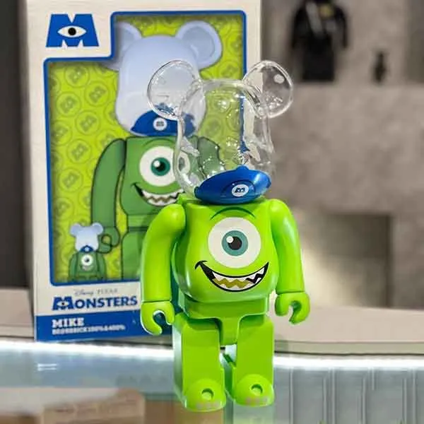 Đồ Chơi Mô Hình Bearbrick X Monster X Mike Màu Xanh Lá Size 1000%