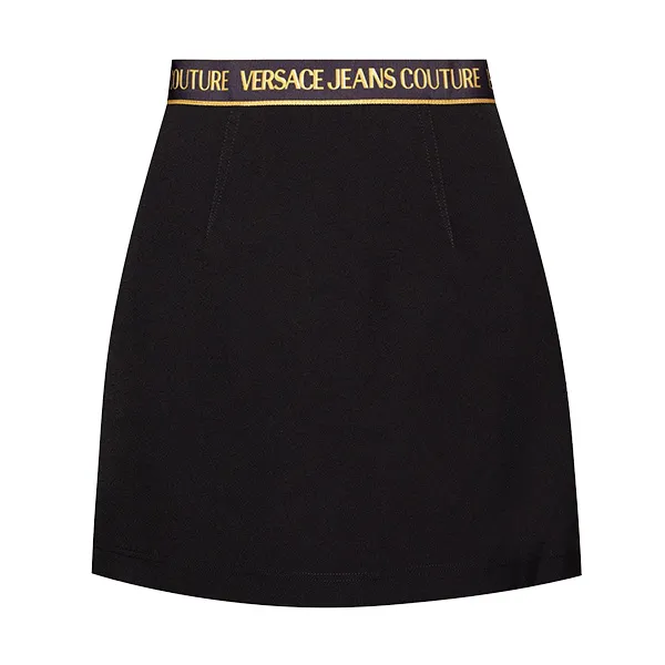 Chân Váy Versace Jeans Couture With Logo A9HWA324 07072 899 Màu Đen