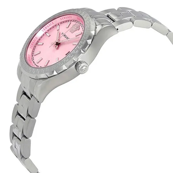 Đồng Hồ Nữ Versace Hellenyium Pink Dial Stainless Steel Ladies Watch Màu Hồng Bạc - Đồng hồ - Vua Hàng Hiệu