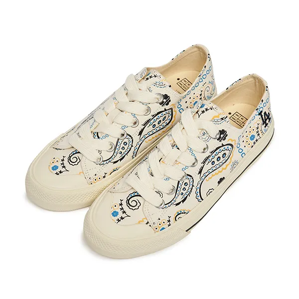 Giày Sneakers MLB Playball Paisley Los Angeles Dodgers 3ACVVP12N-07IVS Màu Trắng