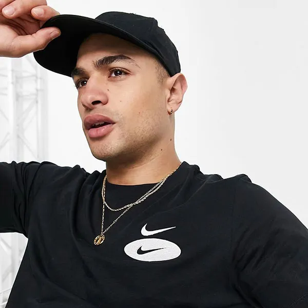 Áo Thun Nike Swoosh Small Logo T-Shirt In Black Màu Đen Size XS - Thời trang - Vua Hàng Hiệu