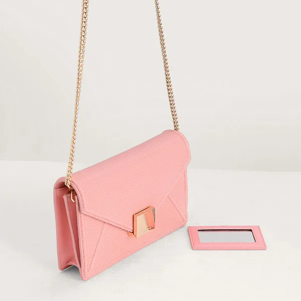 Túi Đeo Chéo Pedro Lizard-Effect Leather Shoulder Bag Pink 36500003 Màu Hồng - Túi xách - Vua Hàng Hiệu