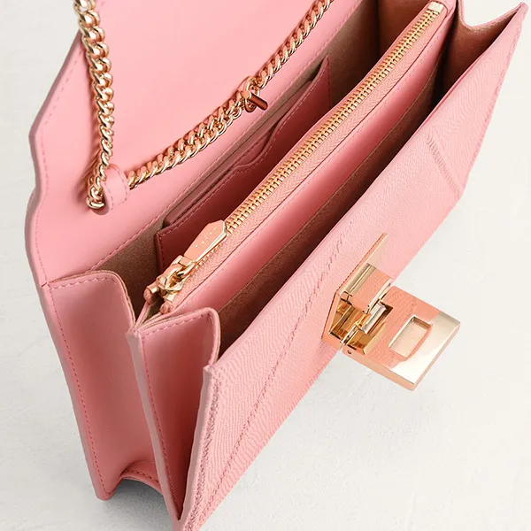 Túi Đeo Chéo Pedro Lizard-Effect Leather Shoulder Bag Pink 36500003 Màu Hồng - Túi xách - Vua Hàng Hiệu