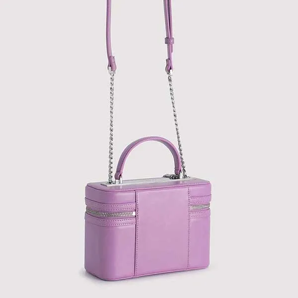 Túi Đeo Chéo Pedro Boxy Shoulder Bag PW2-76390057 Màu Tím