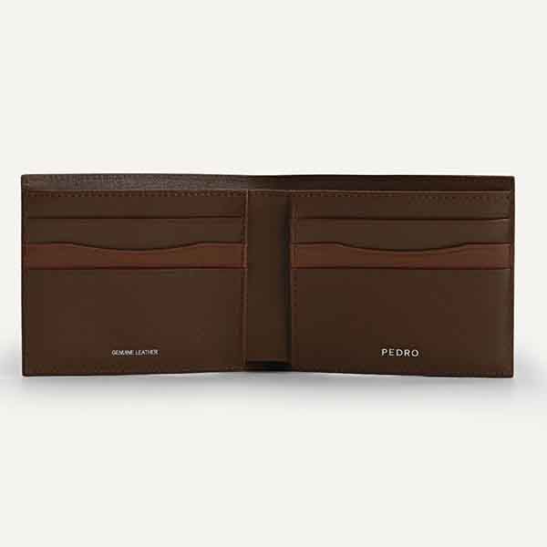 Ví Pedro Full Grain Leather Wallet With Insert Dark Brown PM4-15940213 Màu Nâu - 4